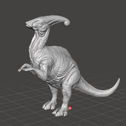 parasaurolophustoy1.jpg Fichier STL Parasaurolophus figure jouet miniature modèle dinosaure monstre dnd rpg faune sauvage・Design pour imprimante 3D à télécharger
