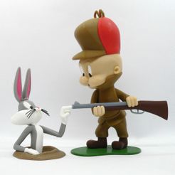 bugs-group1.jpg Download free STL file Bugs Bunny • 3D printer design, reddadsteve