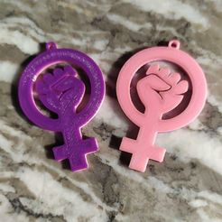 Feminismo1.jpg OBJ file Feminism・3D printing template to download