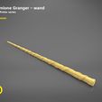 title_page4.jpg 3D file Hermione Granger wand - Harry Potter films 3D print model・Model to download and 3D print
