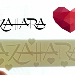AH.png Free STL file NAME AZAHARA・3D printable model to download