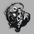 tinker.png Jack Skellington and Sally Halloween Wall Picture
