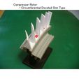 0-Rotor-Assy01.jpg Jet Engine Component (1-1); Axial Compressor - Circumferential Dovetail Slot Type