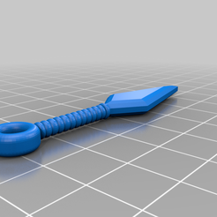 1.png Free STL file Kunai keychain・3D print model to download