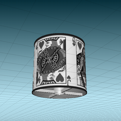 image_2023-01-17_035718985.png STL file 2 lamp shades -full house - and royal flush -poker lamp shades・3D printable model to download