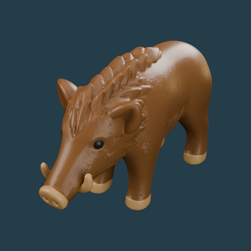 Wild Boar compatible with Playmobil [STL/3MF]