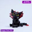 17.jpg Malacoda the demonic cat - articulated toy (STL + 3MF)  v2024 (updated)