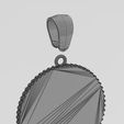 wf1.jpg Pendant GG fashion brand coin with bail 3D print model