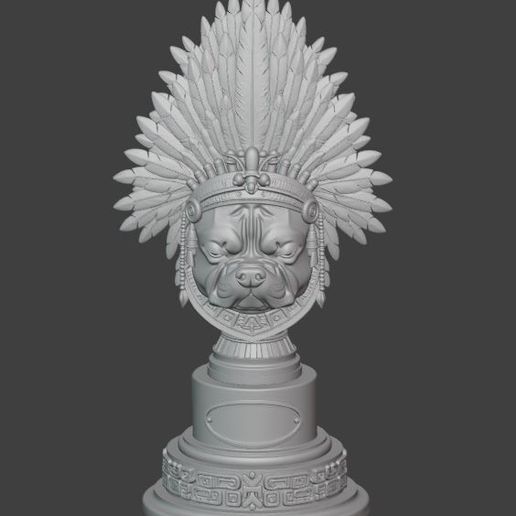 AMERICAN BULLY AZTEK 3D TROPHY