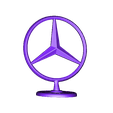 mercedes benz logo_stl.stl Mercedes Benz hood ornament