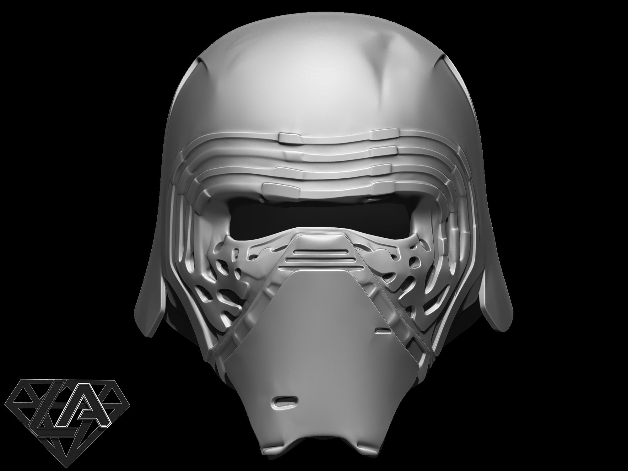 STL file Kylo Ren SW helmet・3D printing model to download・Cults