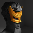 a3.png Masquerade Prom Party Face Mask 3D print model