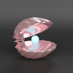 shell-with-joints.png Archivo STL Conchas de mar modelo 3D (semana de San Valentín 2023)🥰🥰🥰.・Modelo imprimible en 3D para descargar