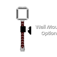 Wall-mount.png Custom Build YOUR Asgardian Mjolnir Hammer | Design Your Own Hammer | Wall Mount Option Available| By Collins Creations 3D