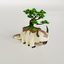 _A.png Archivo 3D Appa Planter Avatar・Plan para descargar y imprimir en 3D