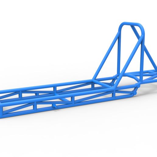 Frame of old school Front engine dragster Version 4 (1:25 Scale)