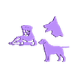 set siluetas perro 2.stl Dog silhouette pack