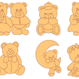 2020-04-25-3.png Laser Cut Vector Pack - 45 Children's Bears Figures