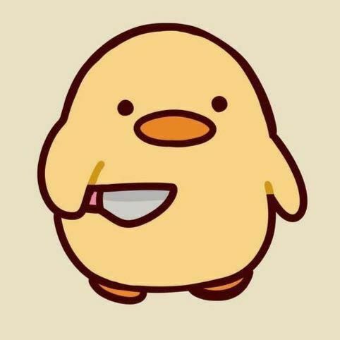 pollito-con-cuchillo.jpg patito kawai/ pato asesino/ patito del meme/ pollito con cuchillo. llavero, colgante, pendiente, arete