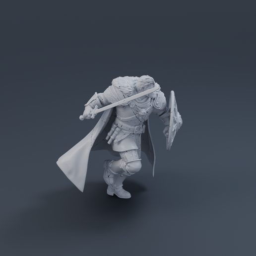 Medieval Knight 3D printable STL miniature