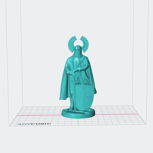 📁 Crusader Knight STL File for 3D Printing | Medieval Templar Miniature ...