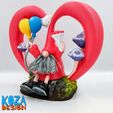 VALENTIN-HEART-GNOME-06.jpg Archivo STL VALENTIN, el gnomo peludo con un gran corazón impreso sin soportes・Objeto para impresora 3D para descargar