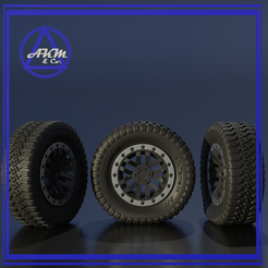 RAP-001.png Archivo STL 1/24 Ford Raptor Style rueda con deformación・Diseño imprimible en 3D para descargar
