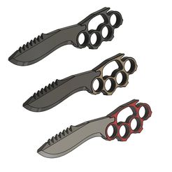 Airsoft-Knuckle-Duster-Blade.jpg Archivo STL Cuchilla Airsoft Knuckle Duster・Diseño imprimible en 3D para descargar