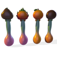 008.png Kawaii Fruit Spoon Set (4 Pack)