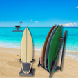 Prancha-7.png Surfboard  shortboard model with supports