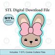 Etsy-Listing-Template-STL.png Bunny With Bow Cookie Cutter | STL File