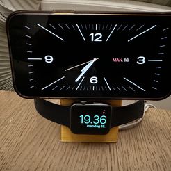 IMG_1858.jpeg STL-Datei iPhone und Apple Watch MagSafe Ladestation・3D-Drucker-Vorlage zum herunterladen