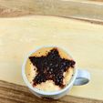 20231105_152815.jpg Cappuccino Cocoa Star Stencil Quick Latte Art Template