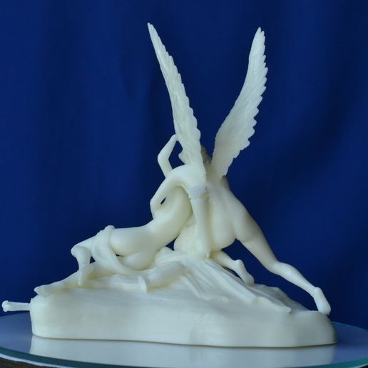 PsycheRevivedByCupid-003.JPG Fichier STL gratuit Psyche Revived by Cupid's Kiss au Louvre, Paris (remix)・Plan pour imprimante 3D à télécharger, 3DLadnik