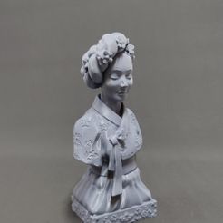 IMG_20221018_153704.jpg Fichier STL Buste de femme coréenne・Objet pour impression 3D à télécharger