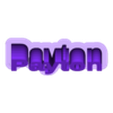 Payton.stl 3D Nameplate STLs for US first names