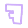 f_Low_case.stl Roblox - alphabet font - cookie cutter