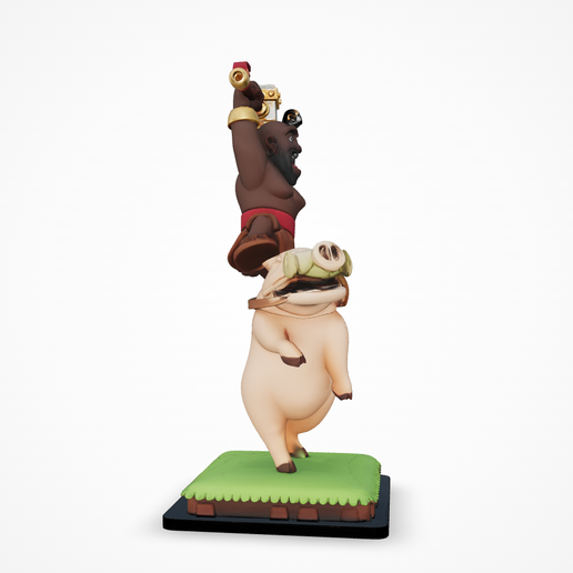 🐗 Hog Rider - Clash of Clans & Royale Fan Art Miniature・ STL File for ...