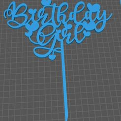1.jpg Archivo STL Topper Happy Birthday tipo 1・Modelo para descargar e imprimir en 3D