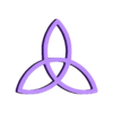 Triquetra.stl Basic Triquetra Symbol, Trinity Knot