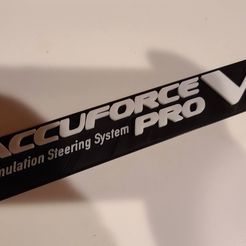 20200605_093907.jpg STL file Accuforce Pro V2 3D stick on Logo・3D printer model to download