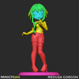 A.png Medusa Gorgon - Elegante traje negro sin mangas - Soul Eater Anime Figure - Impresión 3D