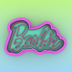 164.jpg BARBIE LOGO COOKIE CUTTER - BARBIE LOGO COOKIE CUTTER