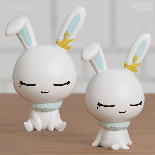 🐇 Momo Sakura Chibi 2 models Clear Card Fanart・ 3D File for 3D