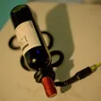 _77A7878.webp Cool wine holder in the shape of cables (bottle holder)