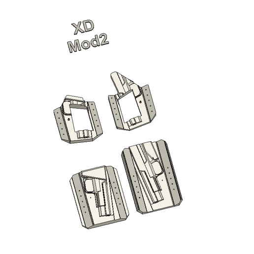 Springfield Armory XD Mod.2 5" Tactical - Canted Split Mold