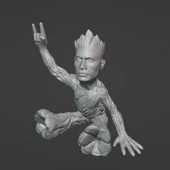 GrootRock.jpg Archivo STL Groot La Roca・Idea de impresión 3D para descargar