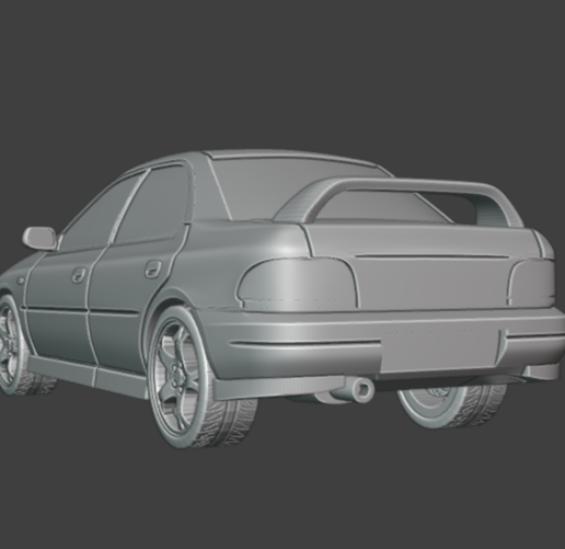 🌆 1/64 subaru impreza wrx gc8 sedan・ STL File for 3D printing・Cults