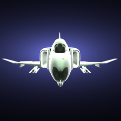 McDonnell-Douglas-F-4-Phantom-II-render.png STL file F-4 Phantom II・3D printing template to download