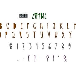 assembly1.jpg STL file ZOMBIE Letters and Numbers ZOMBIE Letters and Numbers・3D printer design to download